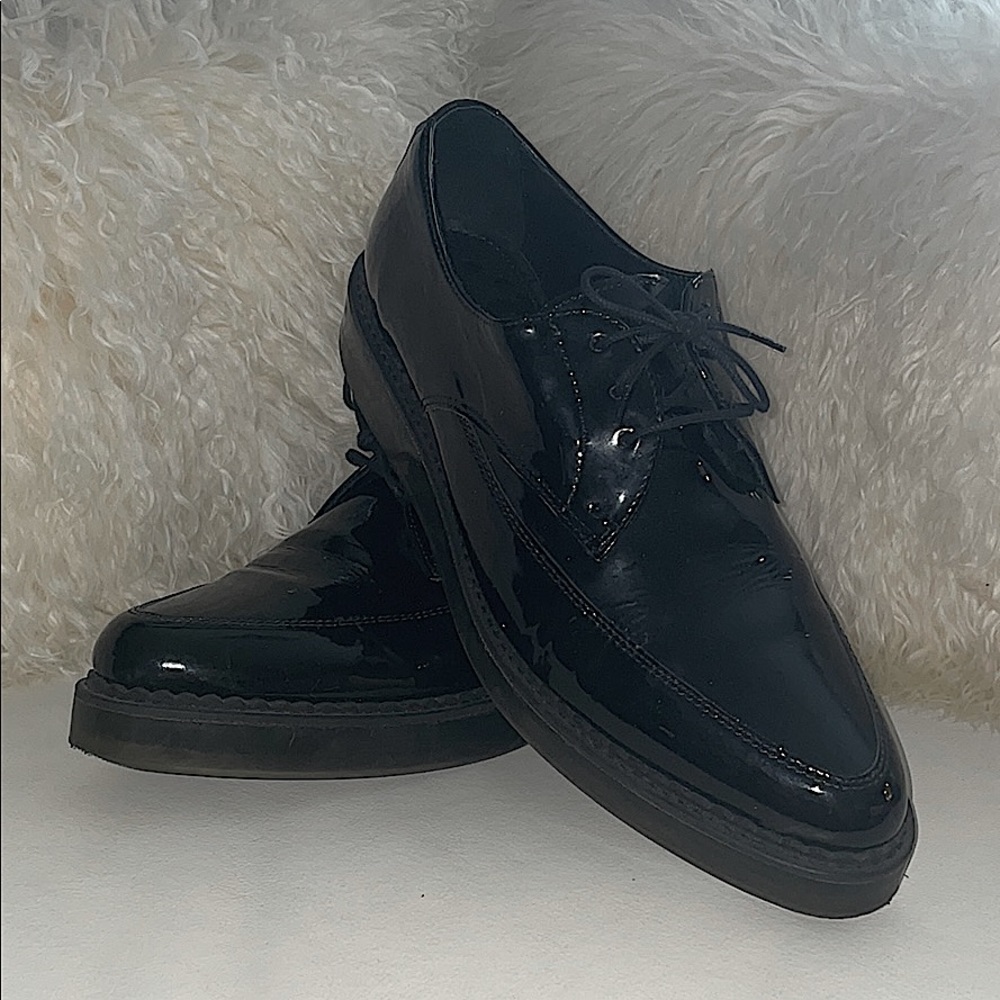 Diesel patent leather creepers